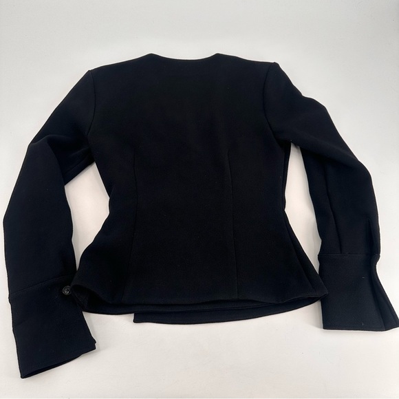 ANINE BING Joey Wrap Blouse Top Black Size Small - Picture 6 of 7